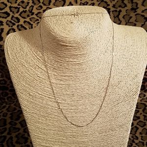 14K White Gold Box link 18" chain-NEW!